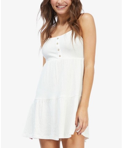 Juniors' Beach Hangs Mini Dress Snow White $20.68 Dresses