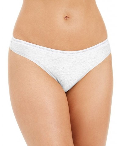 CK One Cotton Singles Thong Underwear QD3783 White $10.95 Panty