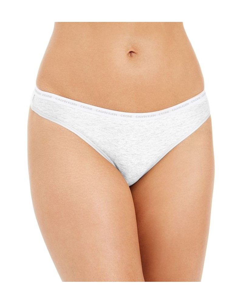 CK One Cotton Singles Thong Underwear QD3783 White $10.95 Panty