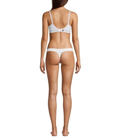 CK One Cotton Singles Thong Underwear QD3783 White $10.95 Panty