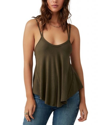 Rock Your World Strappy Tank Top Gray $16.40 Tops