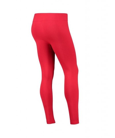 Women's Red Maryland Terrapins Fleece-Lined Leggings Red $18.19 Pants