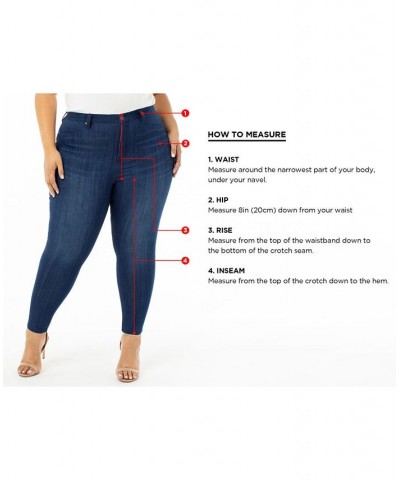 Trendy Plus Size Sculpted Skinny Jeans Black $12.60 Jeans