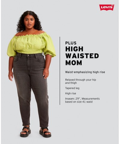 Trendy Plus Size Women's High-Waisted Mom Jeans Summer Games $34.40 Jeans