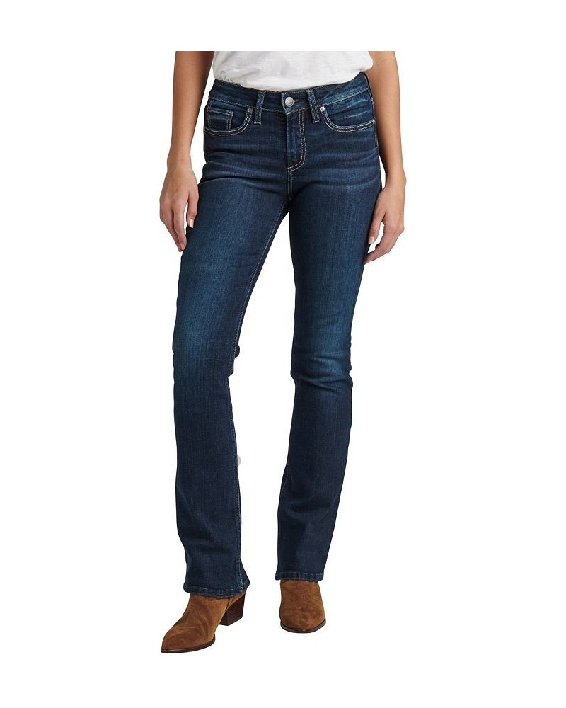 Women's Suki Mid Rise Slim Bootcut Jeans Indigo $41.36 Jeans