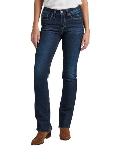 Women's Suki Mid Rise Slim Bootcut Jeans Indigo $41.36 Jeans