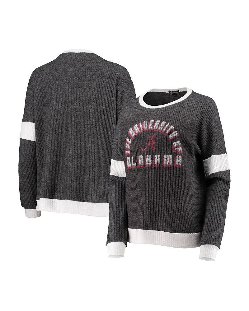 Women's Gray White Alabama Crimson Tide Worth the Hype Color-Blocked Tri-Blend Long Sleeve T-shirt Gray, White $34.19 Tops