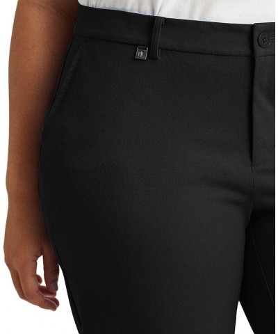 Plus-Size Stretch Cotton Shorts Black $42.07 Shorts