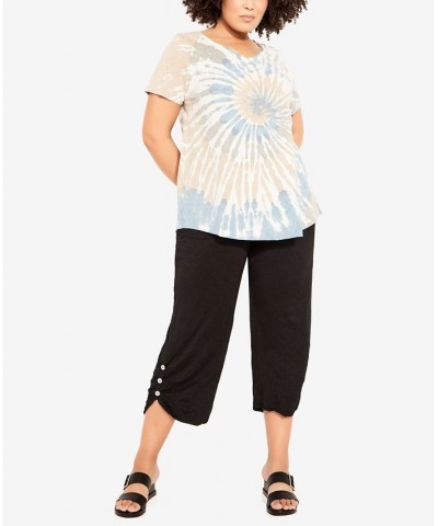 Plus Size Miya Tie Dye Top Delft Blue $35.88 Tops