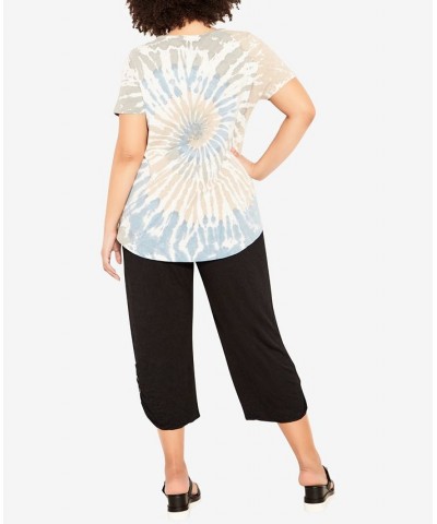 Plus Size Miya Tie Dye Top Delft Blue $35.88 Tops