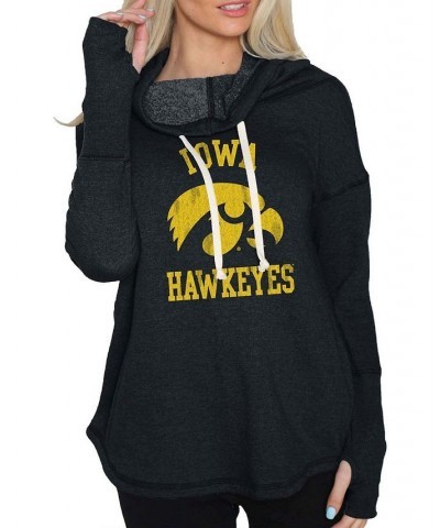 Women's Black Iowa Hawkeyes Funnel Neck Pullover Sweatshirt Black $35.39 Sweatshirts