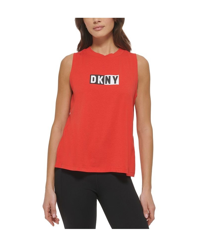 Sports Women's Two Tone Logo Print Tank Top Sunny Lime $15.26 Tops