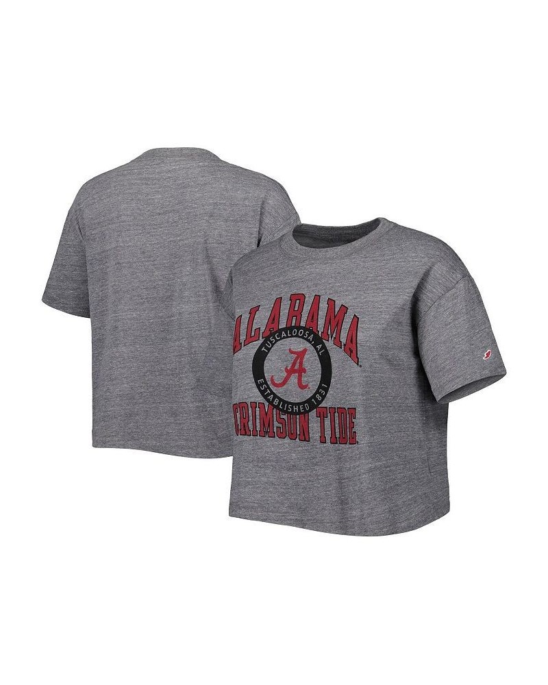 Women's Heather Gray Alabama Crimson Tide Intramural Midi Seal Tri-Blend T-shirt Heather Gray $26.99 Tops