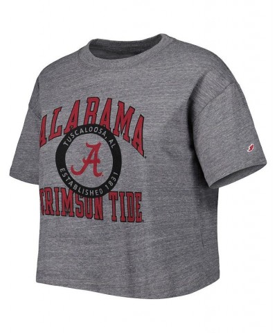 Women's Heather Gray Alabama Crimson Tide Intramural Midi Seal Tri-Blend T-shirt Heather Gray $26.99 Tops