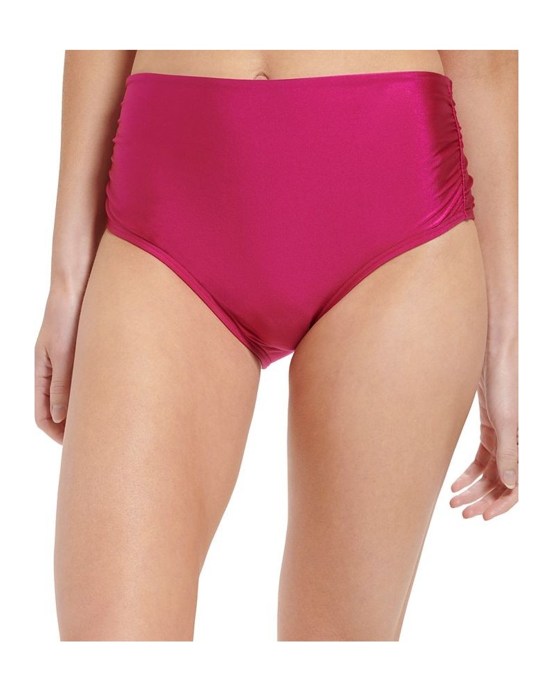 Women's No Muffin Top Convertible Swim Bottoms Fuchsia Shimmer $30.60 Swimsuits