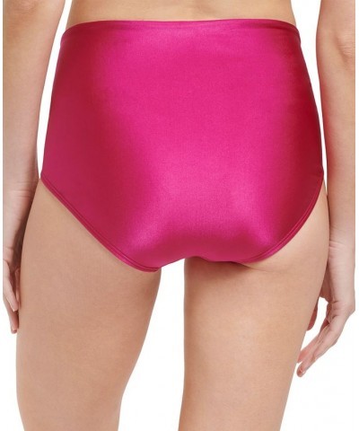 Women's No Muffin Top Convertible Swim Bottoms Fuchsia Shimmer $30.60 Swimsuits