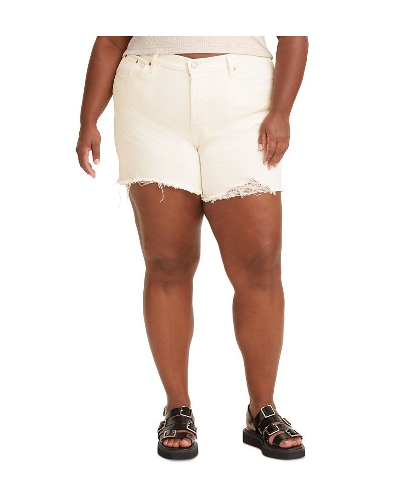 Trendy Plus Size 501 Denim Shorts Whiteboard $32.39 Shorts