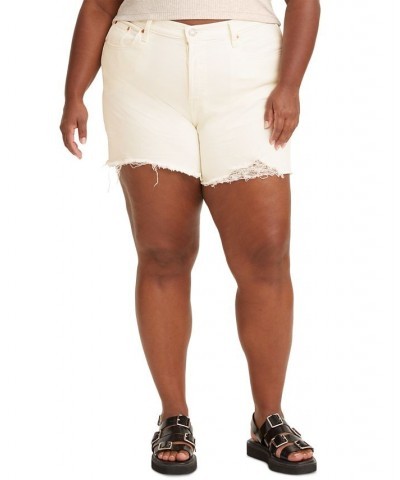 Trendy Plus Size 501 Denim Shorts Whiteboard $32.39 Shorts