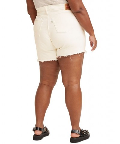 Trendy Plus Size 501 Denim Shorts Whiteboard $32.39 Shorts