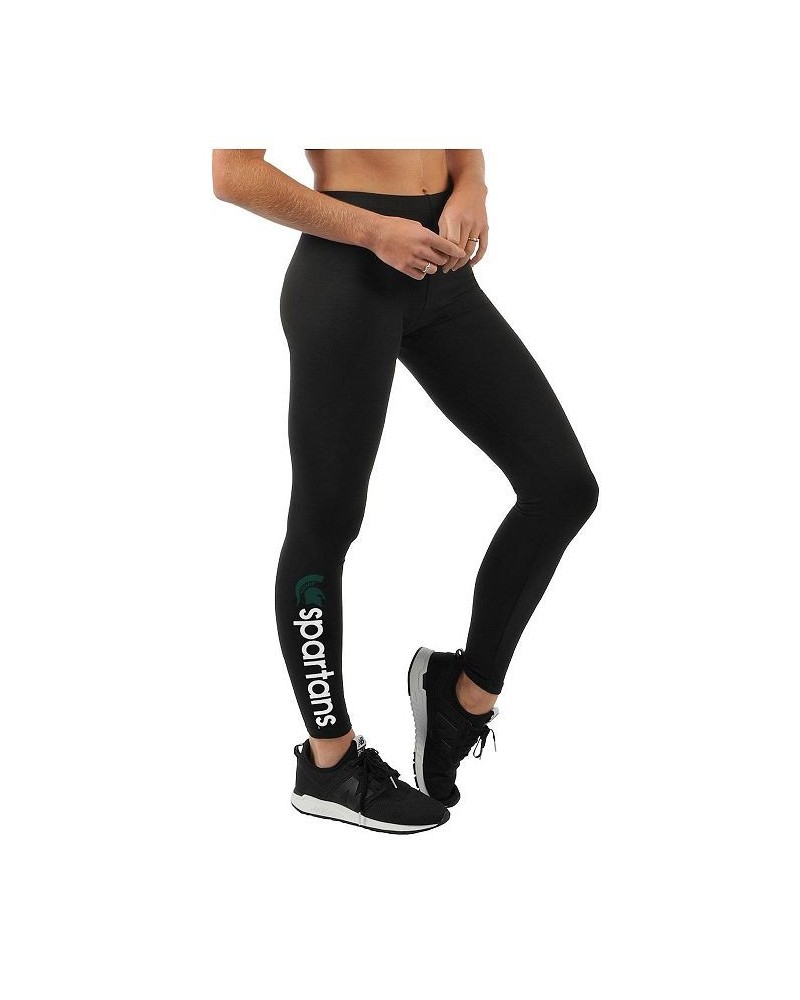 Women's Black Michigan State Spartans Post Season Leggings Black $22.79 Pants