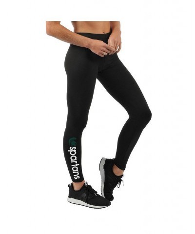 Women's Black Michigan State Spartans Post Season Leggings Black $22.79 Pants