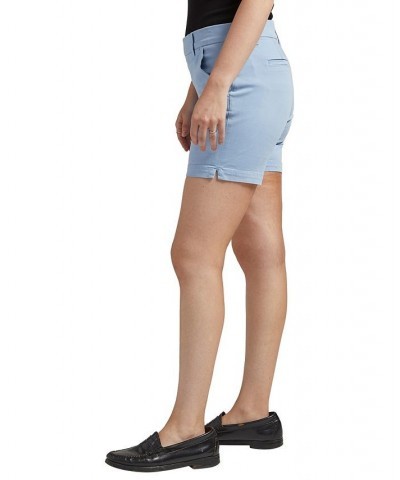 Women's Maddie Mid Rise 5" Shorts Blue $28.42 Shorts