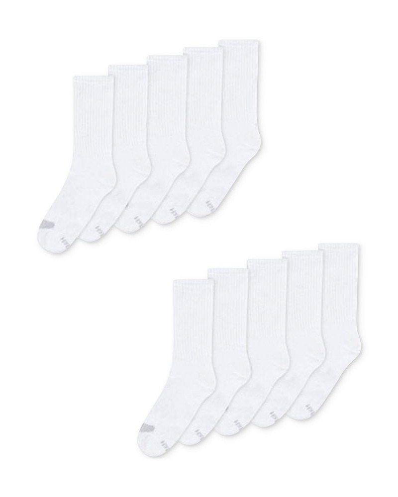 Women's Platinum 10pk Crew Socks also available in Extended Sizes White $9.50 Socks