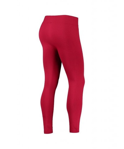 Women's Crimson Indiana Hoosiers Fleece Leggings Crimson $19.59 Pants