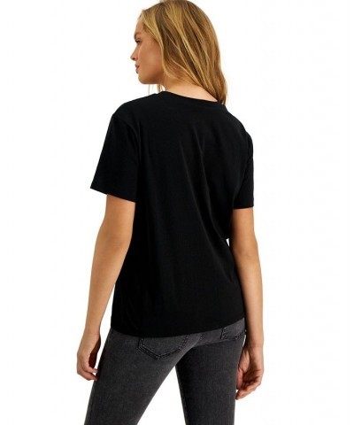 Juniors' Crew-Neck Tweety-Bird-Graphic T-Shirt Black $11.39 Tops