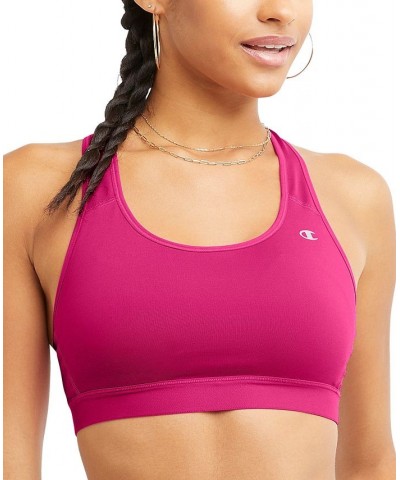 Women's Medium-Impact Racerback Sports Bra Pink $14.95 Tops