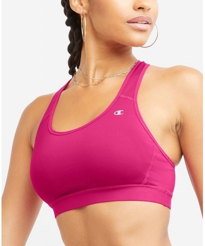 Women's Medium-Impact Racerback Sports Bra Pink $14.95 Tops