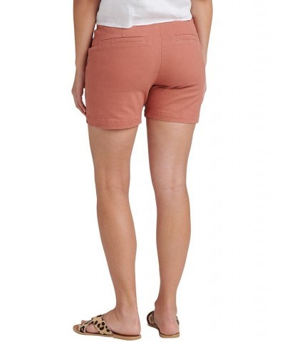 Women's Maddie Mid Rise Pull-On Shorts Red $27.84 Shorts