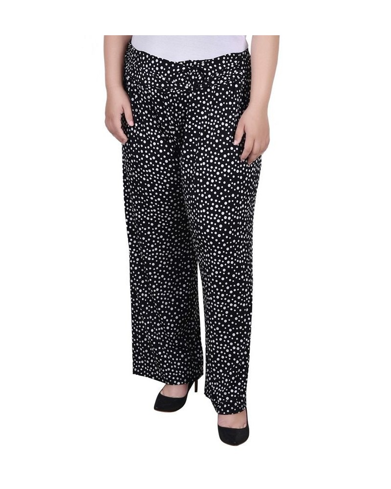 Plus Size Cropped Pull On Pants with Faux Belt Nice Icemoon $15.77 Pants