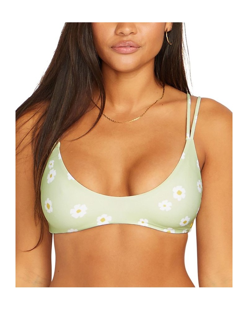 Women's Like Daisy Scoop Neck Bikini Top & Like Daisy Bikini Bottoms Sage $30.16 Swimsuits