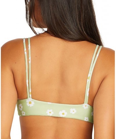 Women's Like Daisy Scoop Neck Bikini Top & Like Daisy Bikini Bottoms Sage $30.16 Swimsuits