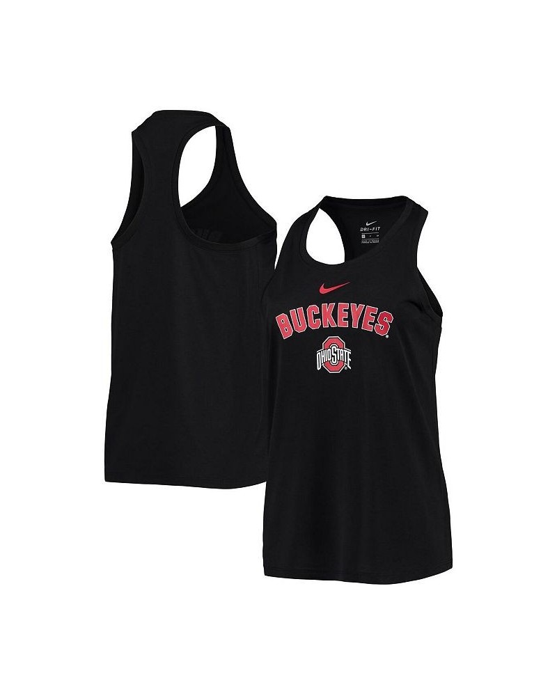 Women's Black Ohio State Buckeyes Arch and Logo Classic Performance Tank Top Black $19.74 Tops