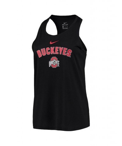 Women's Black Ohio State Buckeyes Arch and Logo Classic Performance Tank Top Black $19.74 Tops