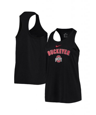 Women's Black Ohio State Buckeyes Arch and Logo Classic Performance Tank Top Black $19.74 Tops