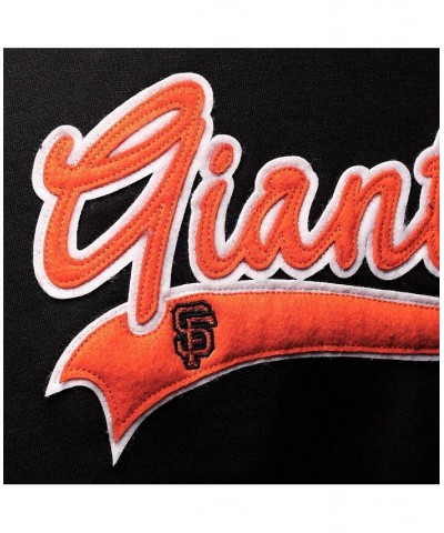 Women's Black San Francisco Giants Plus Size Side Split Pullover Hoodie Black $43.98 Sweatshirts