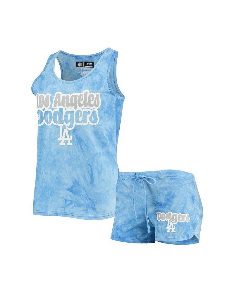 Women's Royal Los Angeles Dodgers Billboard Racerback Tank Top and Shorts Set Royal $29.49 Pajama