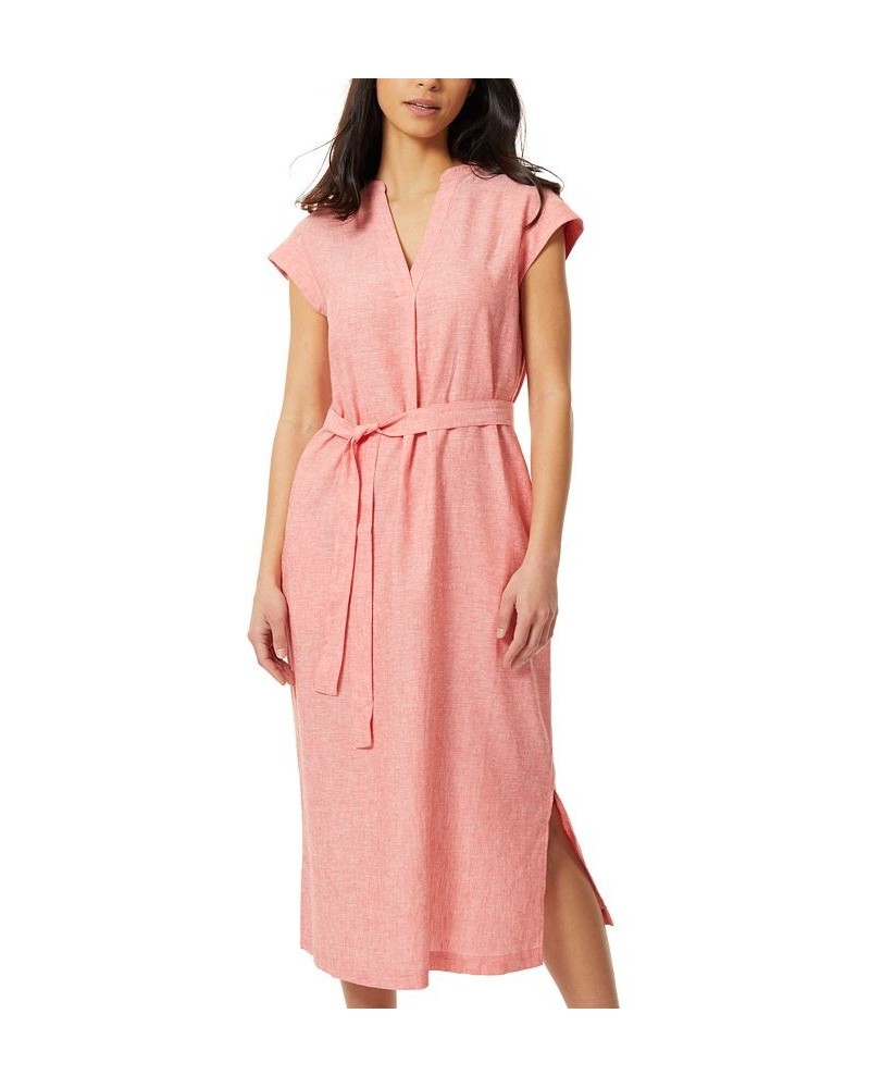 Women's Kendall Shirt Dress Red $38.23 Dresses