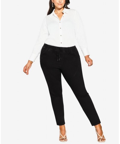 Plus Size Trendy Isabella Pants Black Wash $44.55 Pants