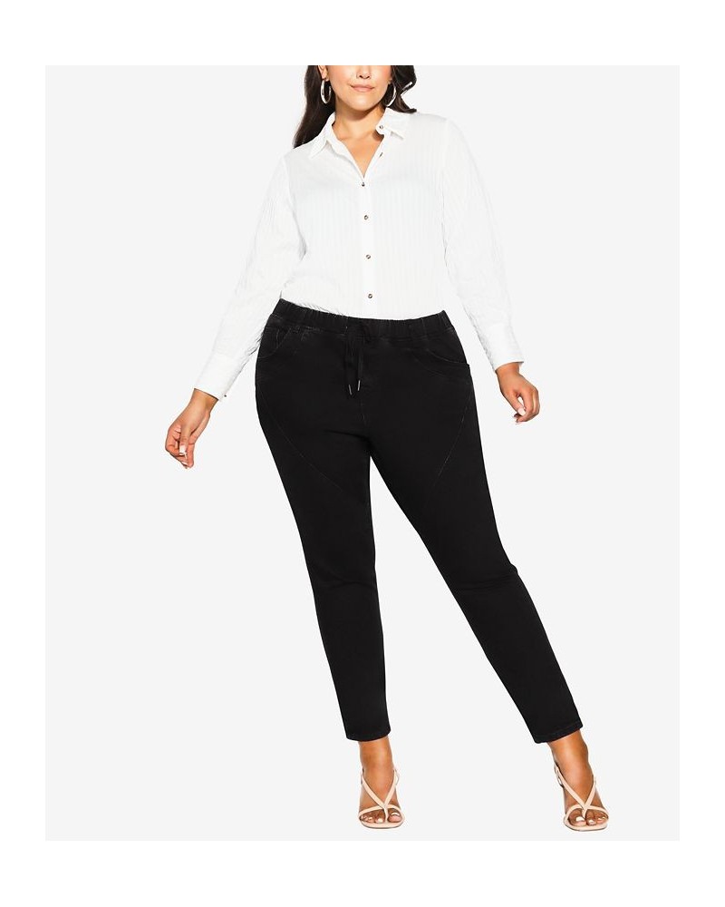 Plus Size Trendy Isabella Pants Black Wash $44.55 Pants