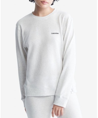 Women's Modern Lounge Sweatshirt QS6870 Gray $19.19 Sweatshirts