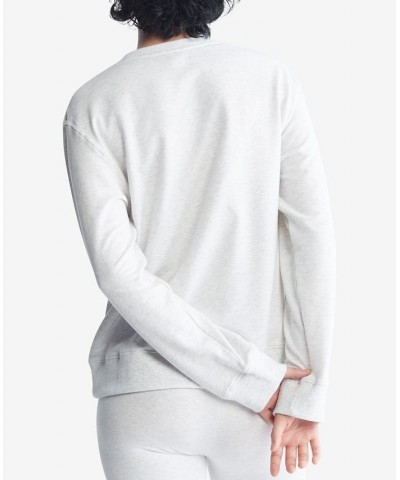 Women's Modern Lounge Sweatshirt QS6870 Gray $19.19 Sweatshirts