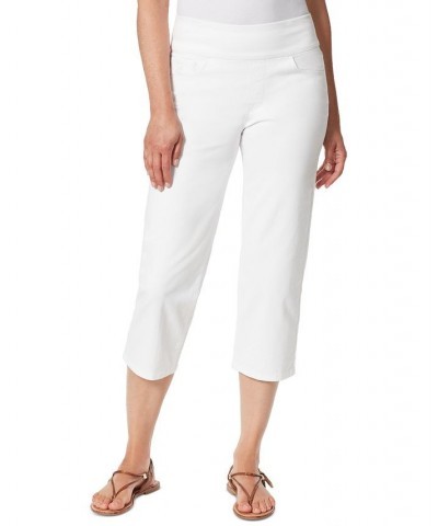 Amanda Pull-On Capri Jeans White $15.89 Jeans