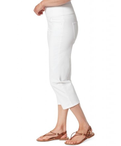 Amanda Pull-On Capri Jeans White $15.89 Jeans