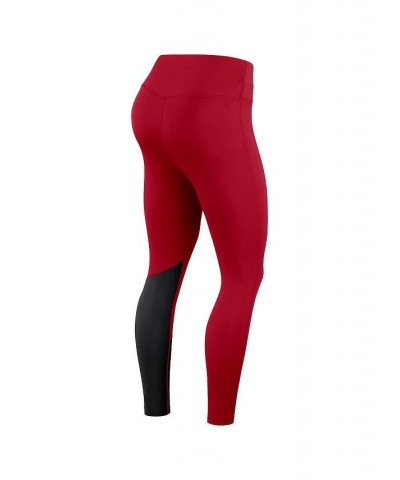 Women's Scarlet Black San Francisco 49ers 7/8 Performance Leggings Scarlet, Black $38.99 Pants