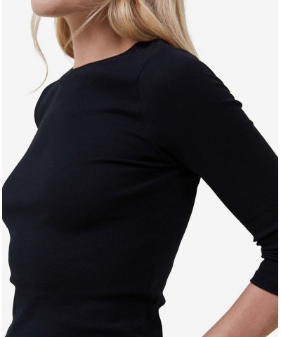 Women's Jamie 3/4 Sleeve Top Black $20.29 Tops