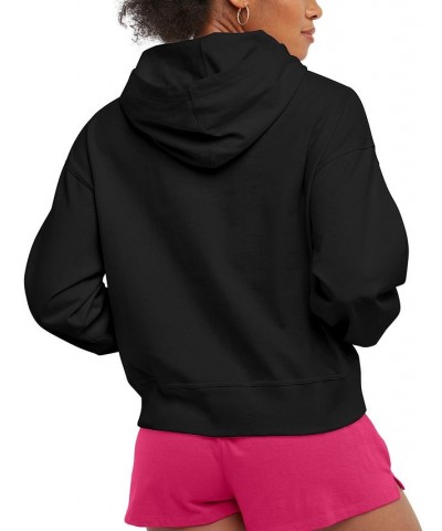 Women's Long-Sleeve Logo T-Shirt Hoodie Black $18.40 Tops